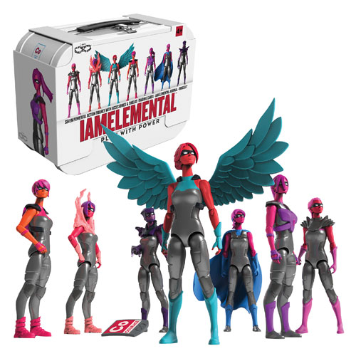 IAmElemental Series 1 Courage Action Figures and Carrying Case